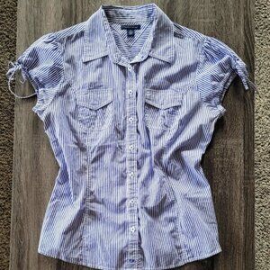 Tommy Hilfiger Striped Button Down Blouse